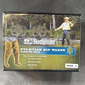 Hodgman PVC/Nylon Hip Wader with Cleated Sole Boot Size 8 NEW